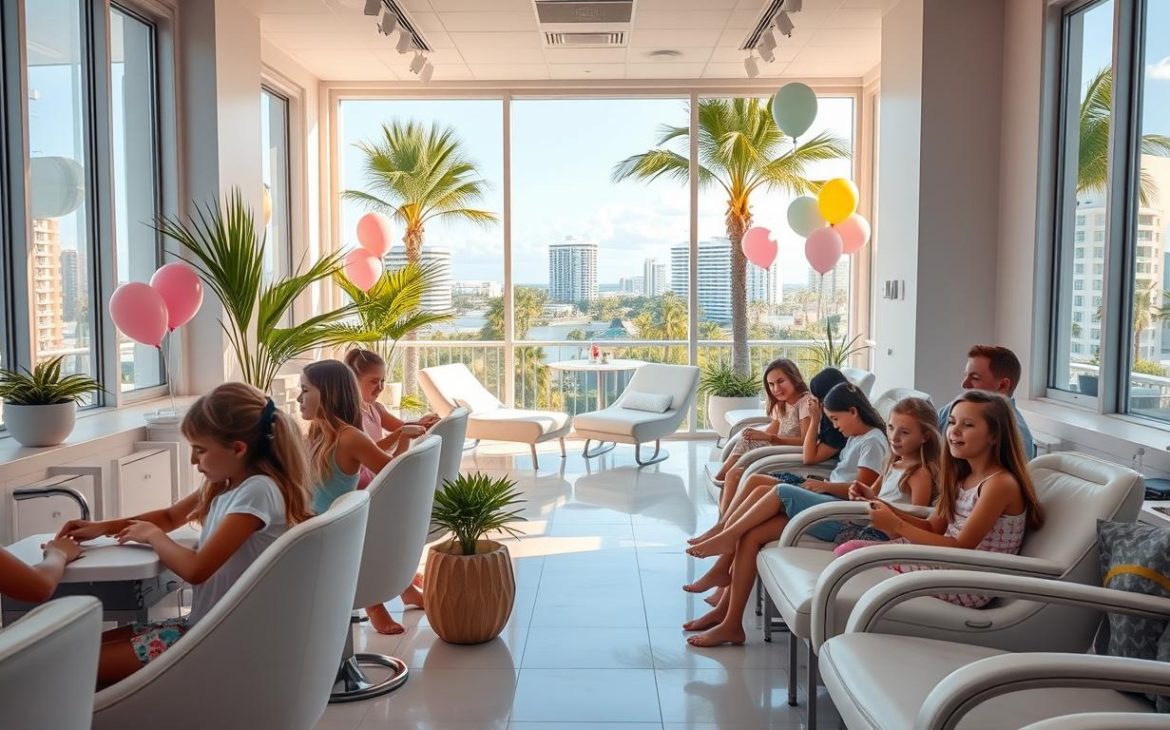 kids nail spa party idea miami fl
